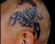 Scorpion skull tattoo